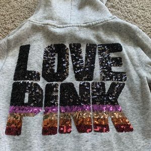 Victoria’s Secret PINK Sequin Hooded Jacket